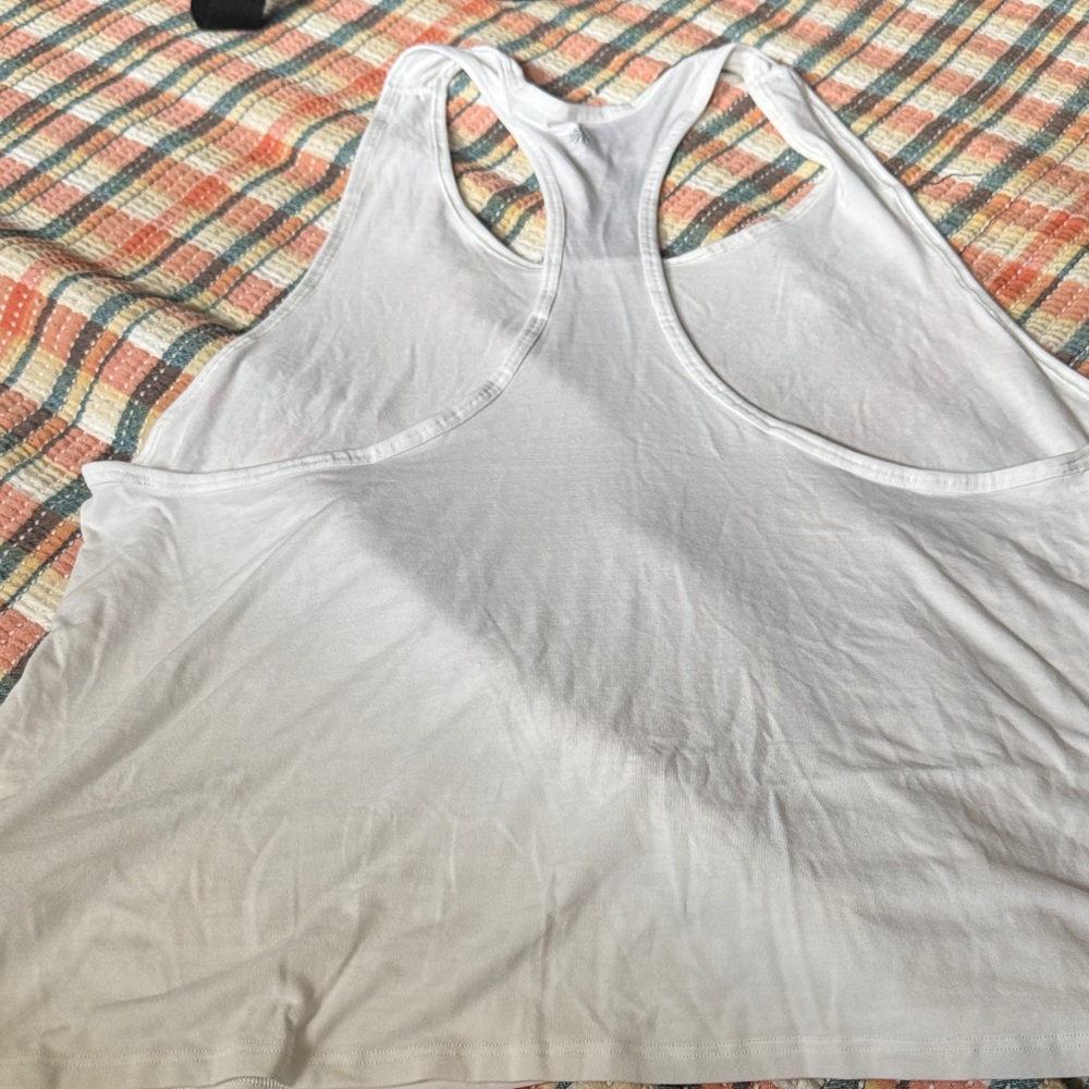 Athleta White Racerback Performance Tank - Picture 5 of 6